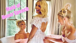 MAID OF HONOR SPEECH // Rydel & Capron's Wedding