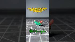 I Sculpted an Extremely $h!t Pokemon Day 10 - Caterpie