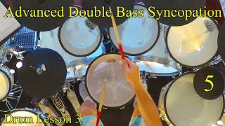 Advanced Double Bass Syncopation 3 Pattern 5