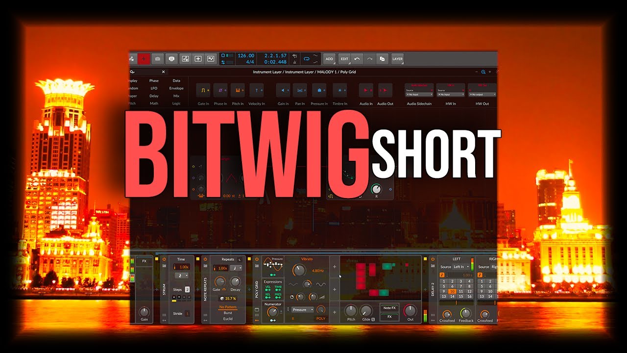 Making Sounds in Bitwig 4.1 - SHORT