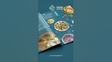 A4 Restaurant Book Menu Design ⭐ #creativedesign #menudesign #menu