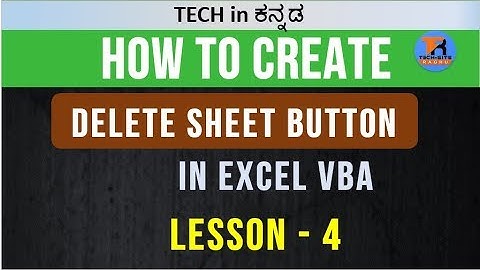 Master Excel with VBA: How to Add, Delete, and Rename Sheets Effortlessly!|| Lesson 4 of 4