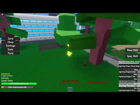 LIGHTNING DRAGON SLAYER MAGIC 750 Mastery Project X Roblox Showcase 