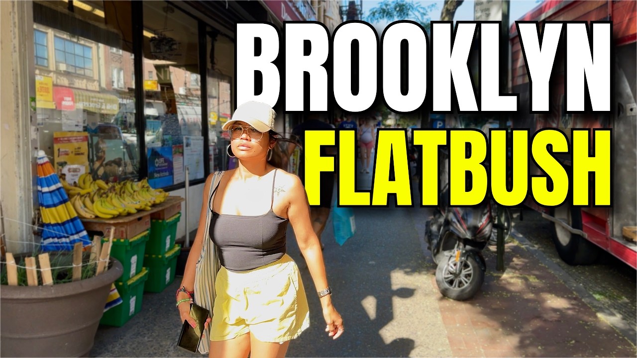 NEW YORK CITY Walking Tour [4K] - BROOKLYN - FLATBUSH ... Before Gentrification ?