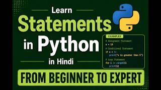 Statements in Python Made Easy in Hindi: Syntax, print & format string formatting functions