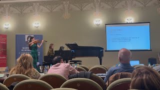 Naz İrem Türkmen, Marine Iashvili Competition, second round,Beethoven Romance in F major 