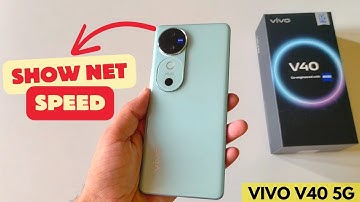How to Show Net Speed on Vivo V40 5G | Internet Speedo Meter In Status Bar