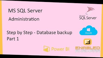 Step by Step- Database backups SQL Server - Part 1