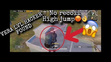 PUBG mobile Vera level hacker no recoil high jump 😡👍🏻 #hackerpubg #pubgbroken