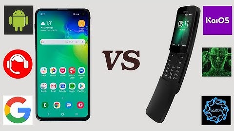 Android vs KaiOS: the difference is the type of support! That