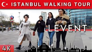 🇹🇷 Istanbul Walking Tour Levent November 2022 4K •60 Fps