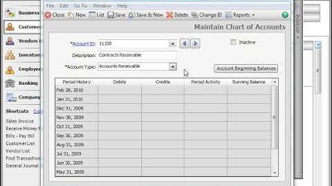Peachtree Tutorial Deleting Accounts Sage Training Lesson 3.3