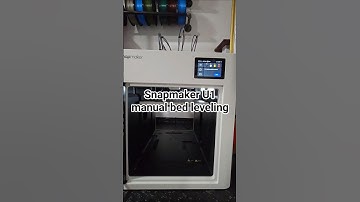 How do I manually bed level the Snapmaker U1? Bed leveling wizard
