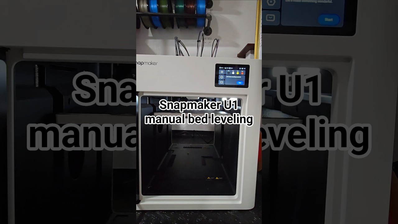 How do I manually bed level the Snapmaker U1? Bed leveling wizard
