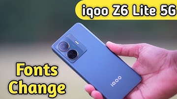 Font Setting In Iqoo Z6 Lite 5G, Font Size Change In Iqoo Z6 Lite 5G, How To Change Font Style In