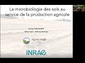 Inra webinaire  la microbiologie des sols au service de la production agricole dr lionel ranjard