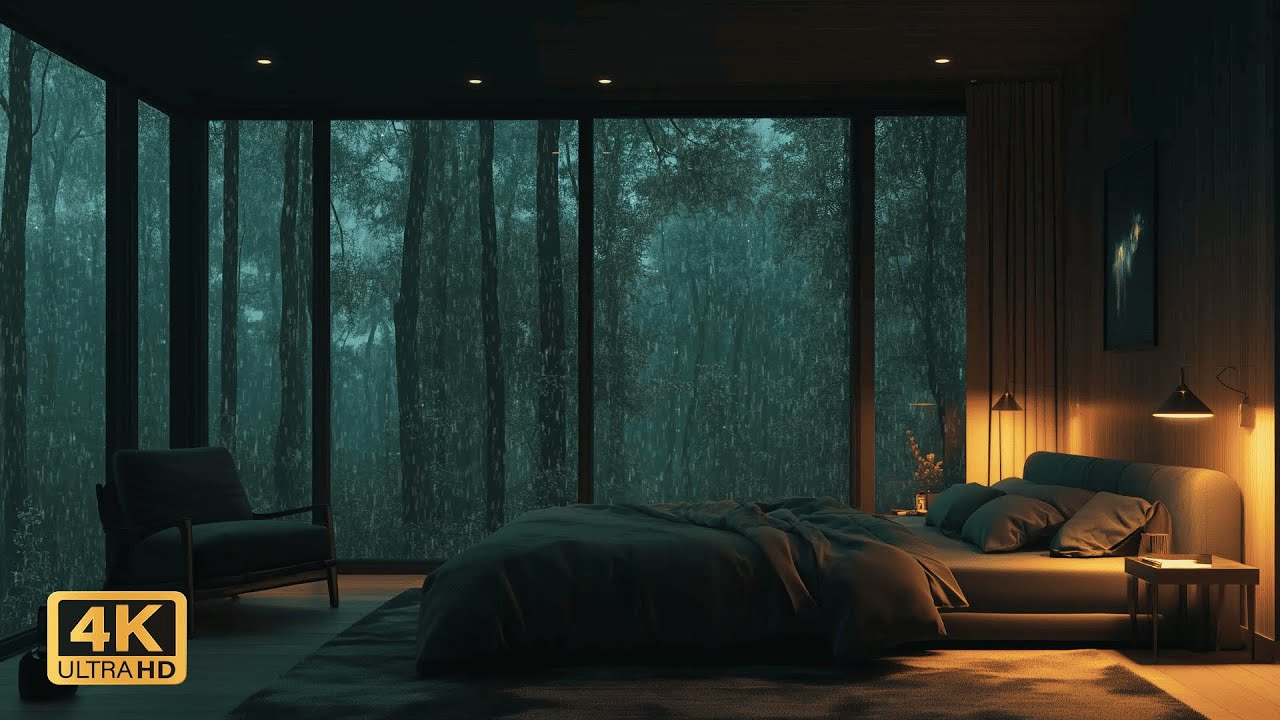 10+ Hours of Gentle Rain Sounds 🌧️ | Deep Sleep, Focus & Relax