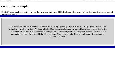 What is css outline lesson:12(part-1)