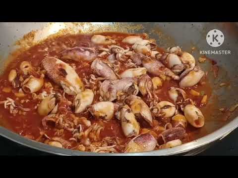 HOW TO COOK SQUID WITH TOMATO SAUCE #homecookingrecipes