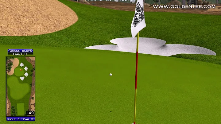 Golden Tee Great Shot on Desert Valley!