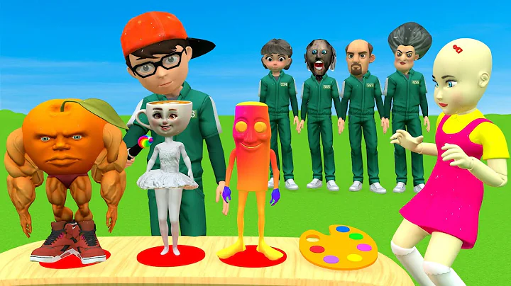 Scary Teacher 3D vs Squid Game Choose the Right Color Tung Tung Tung Sahur Brainrot Challenge