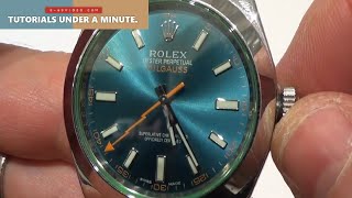 How to Manually Wind a Rolex Milgauss Watch