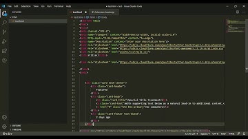 Bootsnip - A VS Code extension for bootstrap beginners