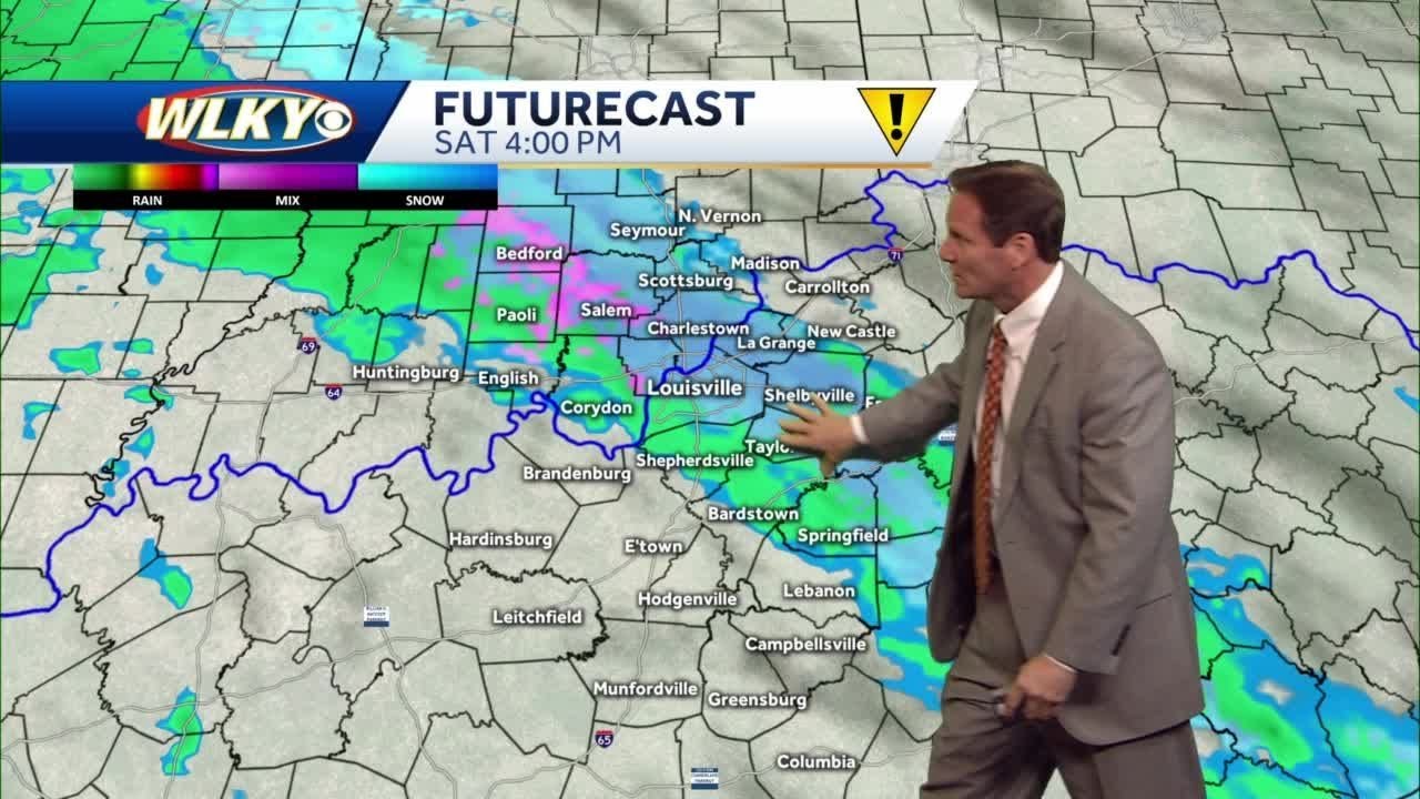 Rain and some snow chances ahead for the weekend - YouTube