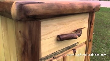 Aspen Enclosed Nightstand | Beartooth Rustic Aspen Furniture from JHE