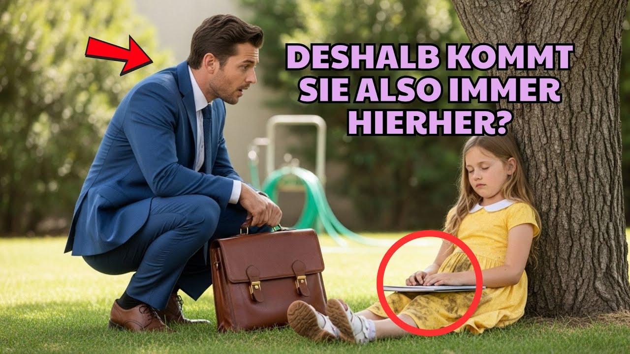 Armes Mädchen erscheint jeden Morgen im Garten eines Millionärs – seine Entdeckung schockiert ihn.