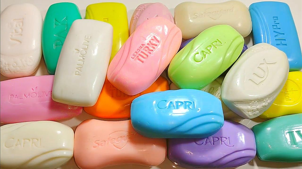 New Colorful Soap ASMR Unboxing Relaxing Sounds Satisfying Video International ASMR Soaps