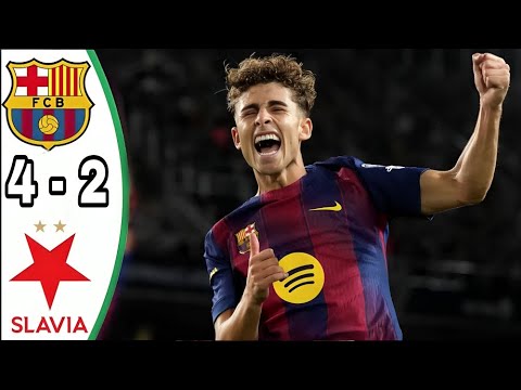 ملخص مباراة برشلونة وسلافيا براغ اليوم دوري أبطال أوروبا هدف لامين يامال ملخص مباريات اليوم ملخص مباراة برشلونة وسلافيا براغ اليوم دوري أبطال أوروبا هدف لامين يامال ملخص مباريات اليوم