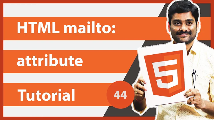 HTML mailto Attribute | How to make an HTML Email Link | HTML Mailto Links - HTML Tutorial 44