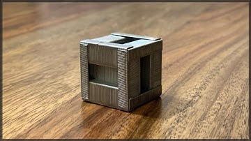 CUBE from stapler pins DIY (very simple)