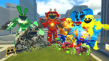 All Zoonomaly Monsters Vs All Smiling Critters Poppy Playtime Chapter 4 Monsters In Garry