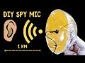 Diy spy mic  how to build and test in real life  ultra long distance microphone