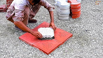 Concrete Paver Blocks Making, Tuff Tiles, Pavement Blocks, How Floor Blocks are Made
