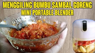 Mini Portable Blender Bikin Sambal Goreng