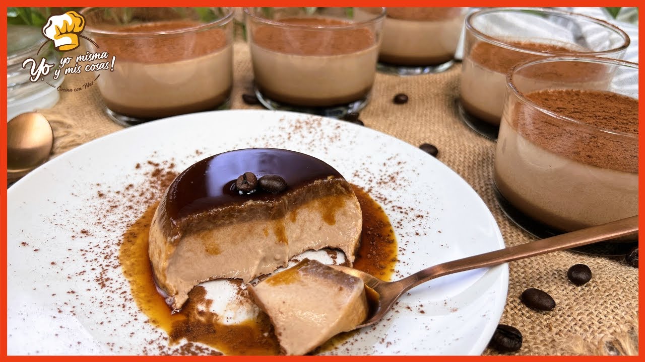 ⭐ En unos 5 minutos Postre FACIL y CREMOSO preparado - esta rica Panna cotta de Capuchino