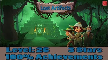 Lost Artifacts Ancient Tribe Survival, Level 26 Earning 3 Stars, 100% Achievements, 1080p/60FPS