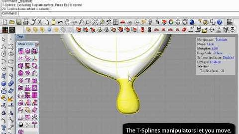 Introduction to T-Splines: Modeling a coaster