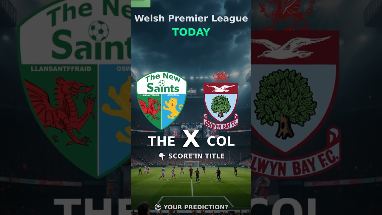 The New Saints 0 X 0 Colwyn Bay - Finalizado - Welsh Premier League 2026 LIVE SCORE
