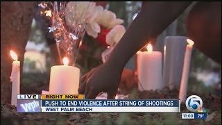 Push to end violence after string of shooting