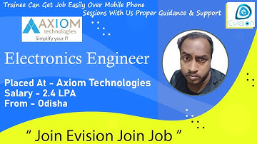 Congrats, Sankar | ELECTRONICS ENGINEER | 2.4LPA | Selected as System Engineer in Axiom Technologies