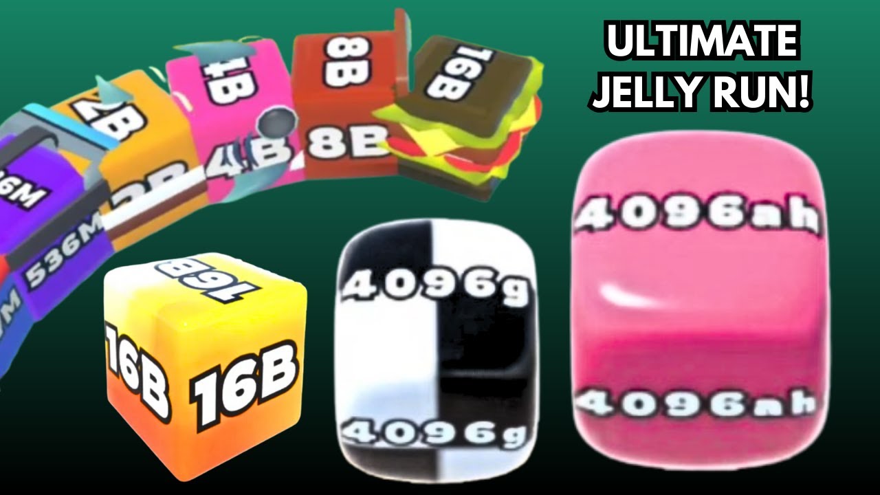 Jelly Run 2048 [Infinity vs New York Adventure] vs Jelly Tube Run | 16B vs 4096G vs 4096AH