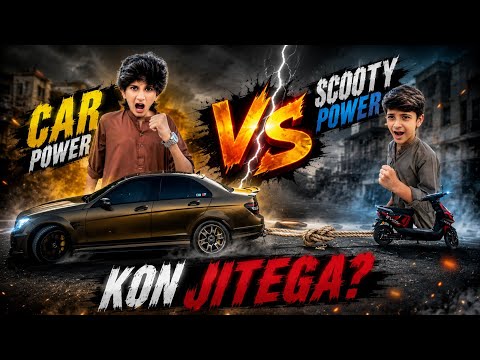 Vampire YT Marecedes Ali Electric Scoty Tug Of War And Drage Race Challenge #viralvideo #vlogger 
