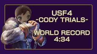 USF4 Cody Trials Speedrun WR - 4:34