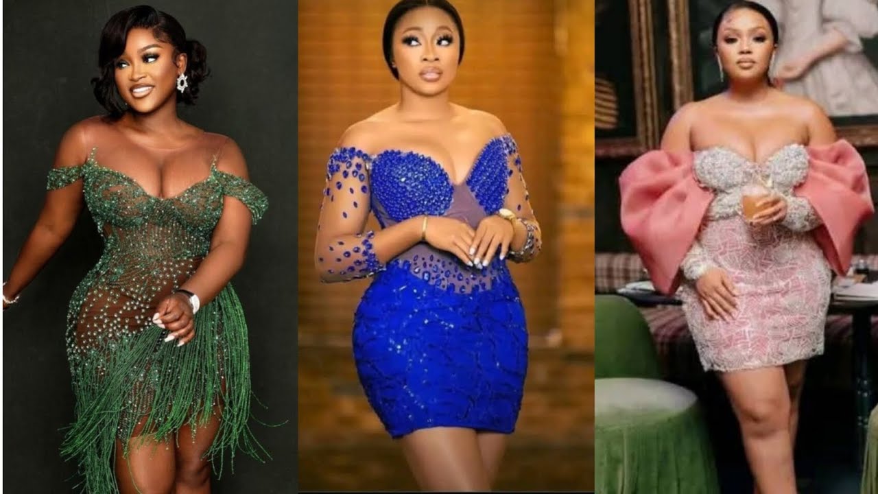 BEAUTIFUL LACE SHORT GOWN STYLES