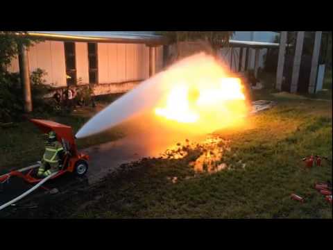 Flamethrower vs Fire Hose