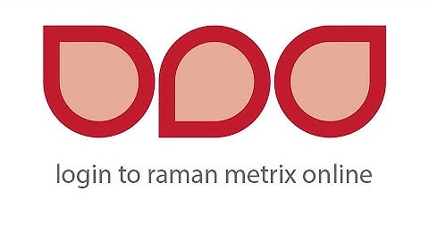 RAMANMETRIX Training 1. Login to RAMANMETRIX Online